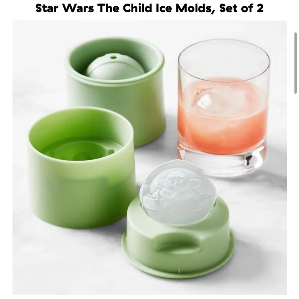 Williams Sonoma Mandalorian The Child Star Wars Ice Mold Set of 2